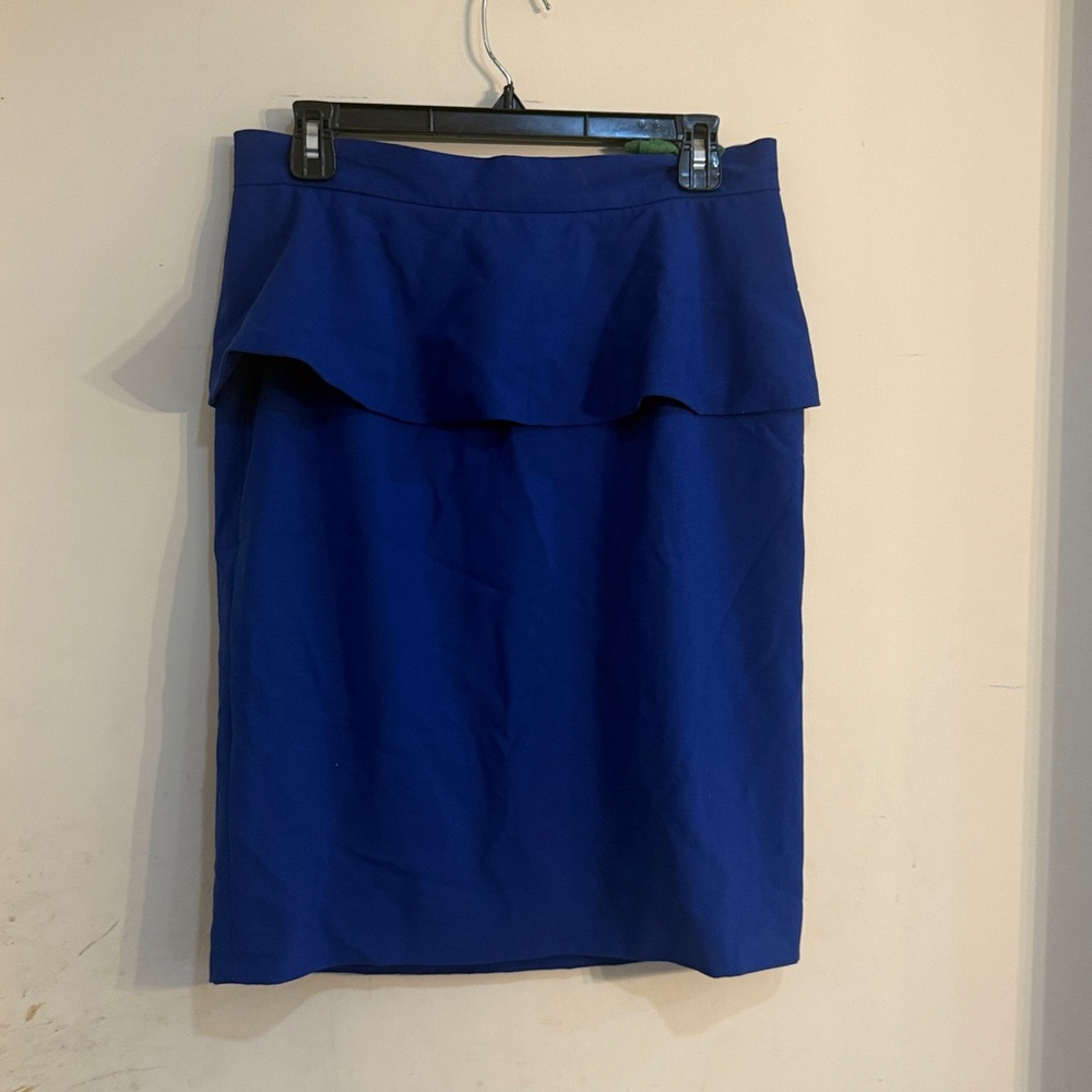 NWOT Vince Camuto Cobalt Peplum Pencil Skirt